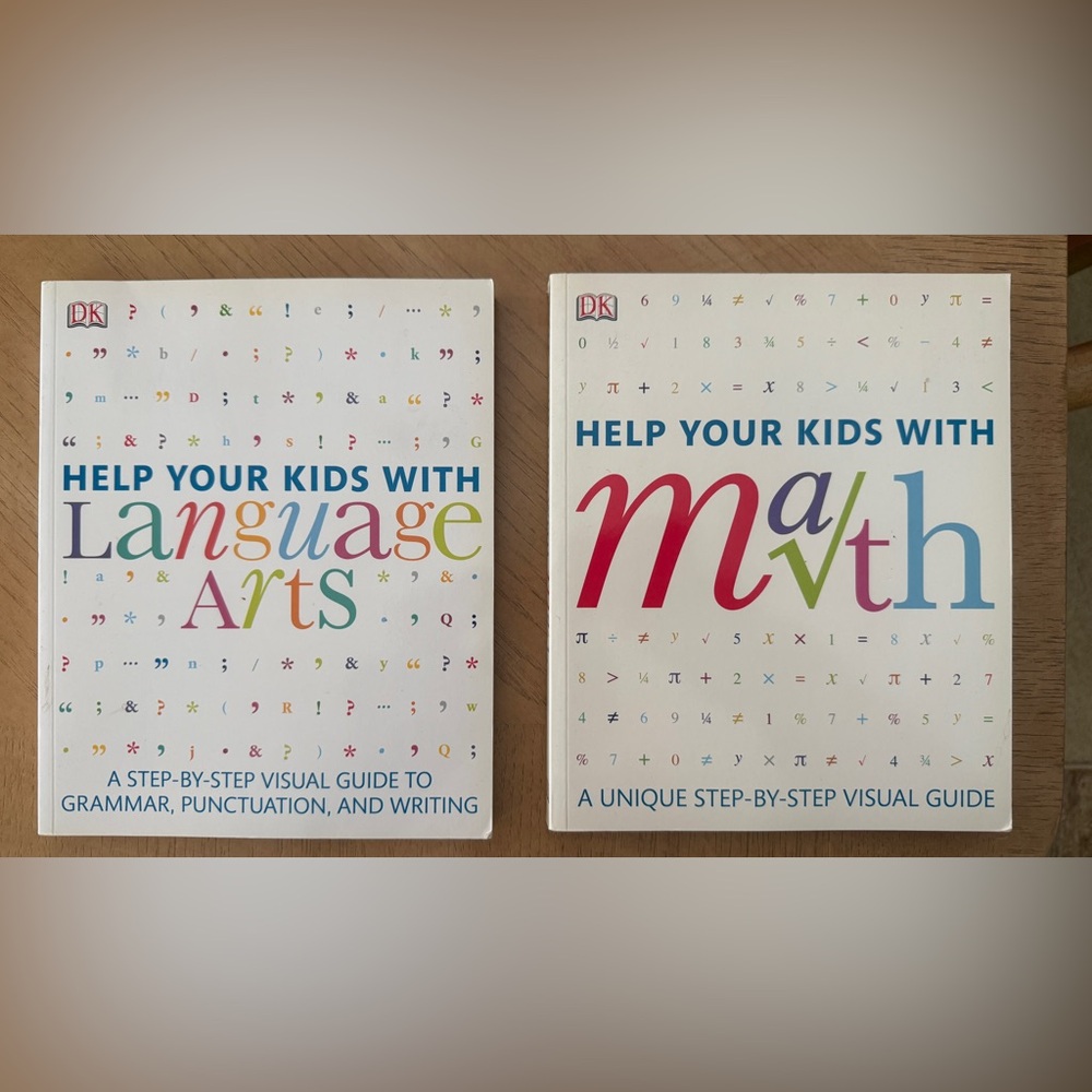 Help your Kids Educational Book Set - Language Arts and Math